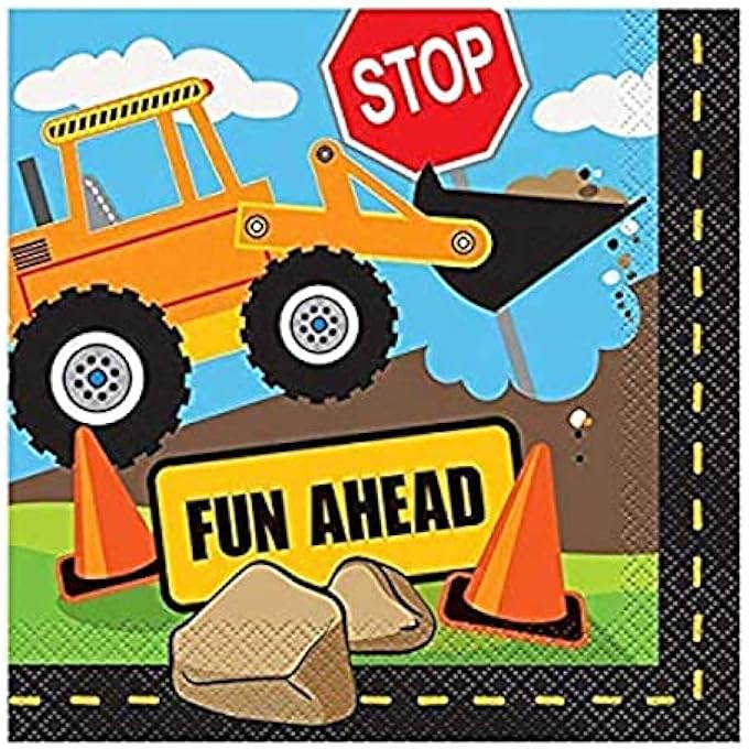 CONSTRUCTION PARTY NAPKINS - Image 2